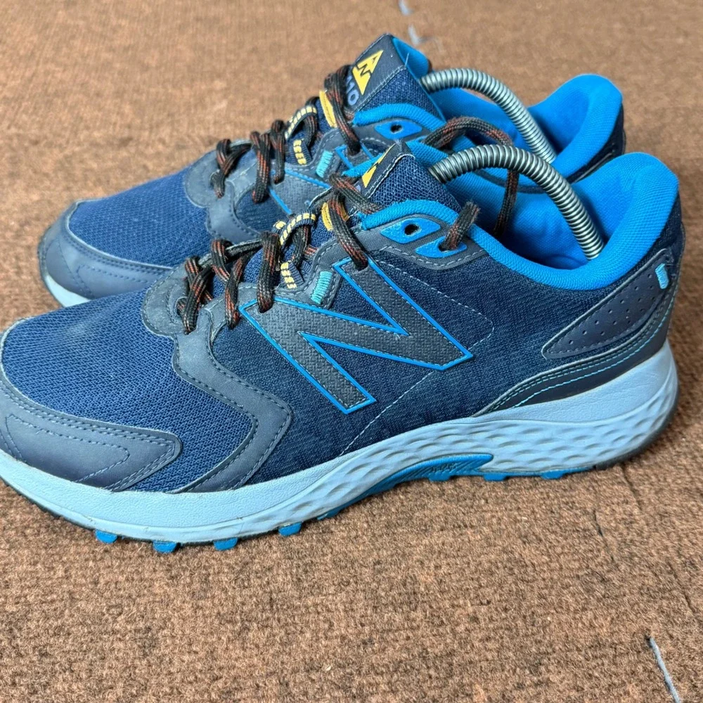 New Balance‎ 410v7 Trail Running Shoes Mens Navy Blue Orange MT410CC7 gym fit C+